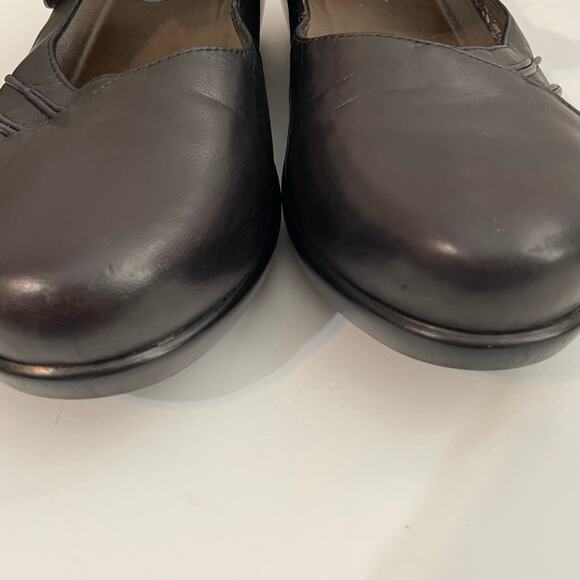 Dansko Ainsley Platform Mary Jane Comfort Clogs Leather Dark Brown Women’s sz 9 - Picture 9 of 13